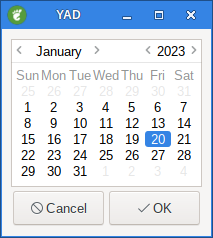 yad calendar day