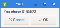 yad calendar thedate result