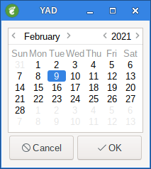 yad calendar year