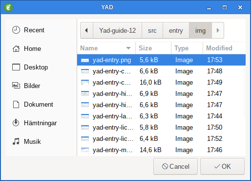 yad file choosefile