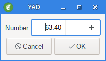 yad form field NUM 100