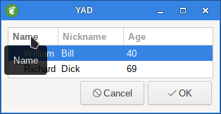 yad list header tips