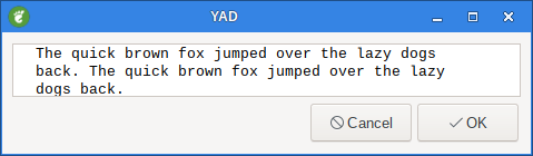 yad text info margins 20