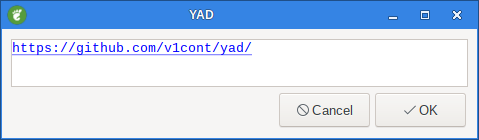 yad text info show uri